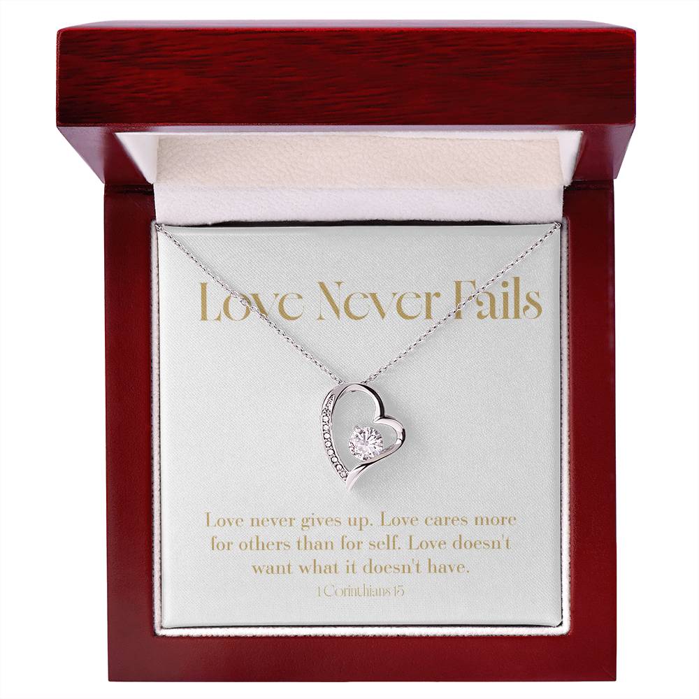 Love Never Fails - Bible Verse - Wedding