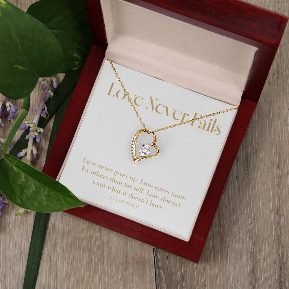 Love Never Fails - Bible Verse - Wedding