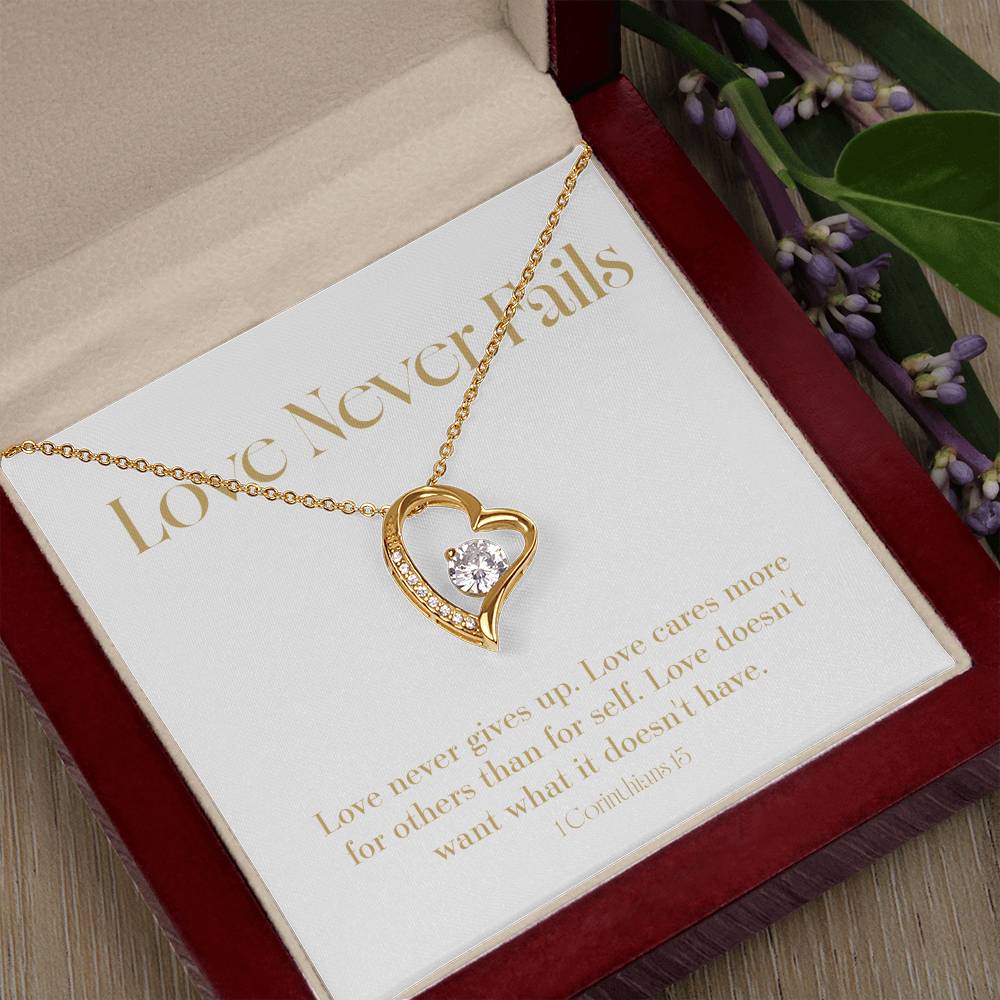 Love Never Fails - Bible Verse - Wedding