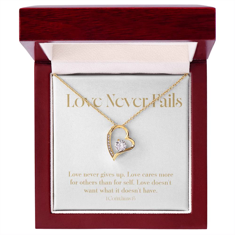 Love Never Fails - Bible Verse - Wedding