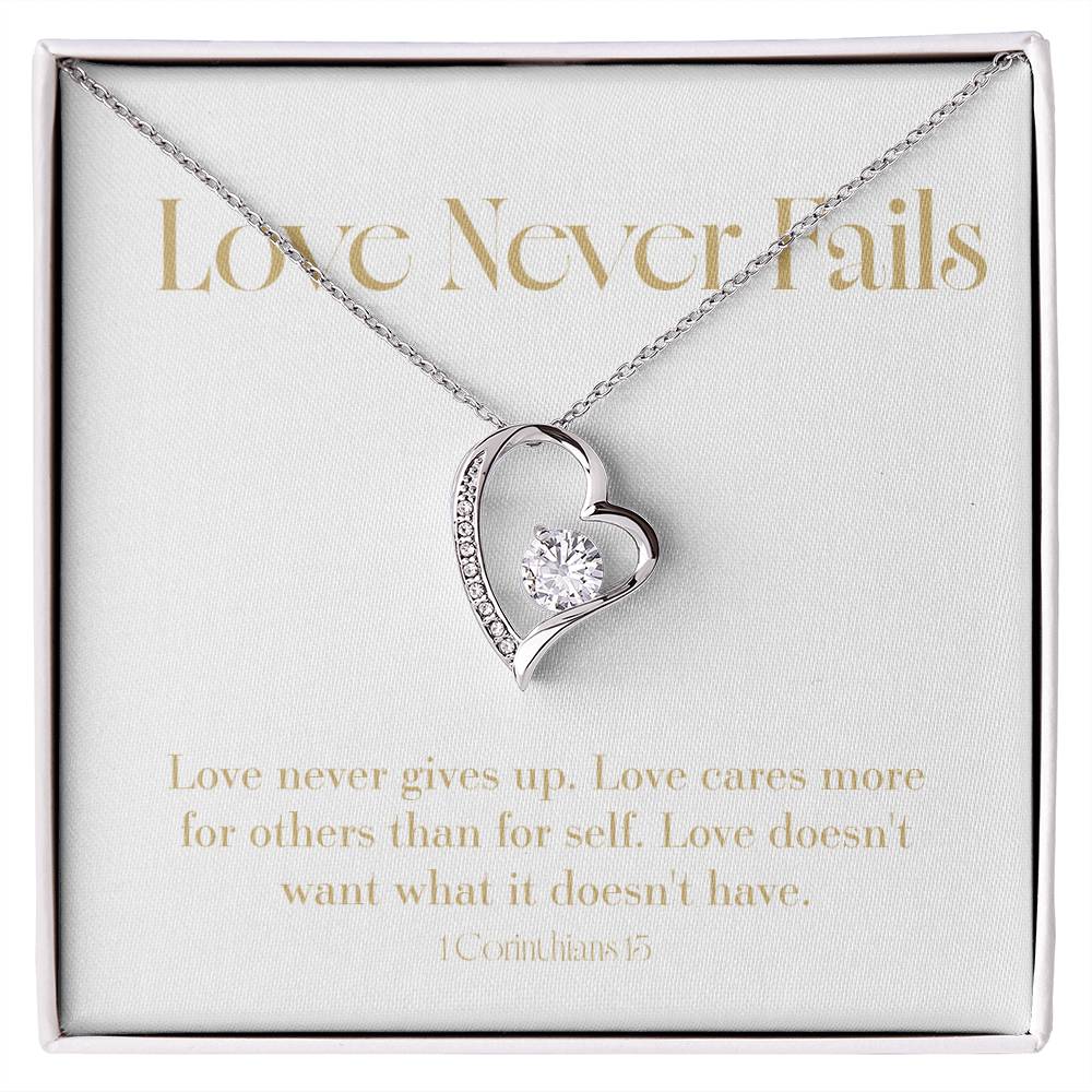 Love Never Fails - Bible Verse - Wedding