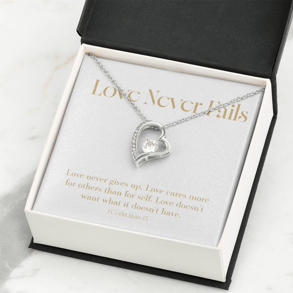 Love Never Fails - Bible Verse - Wedding