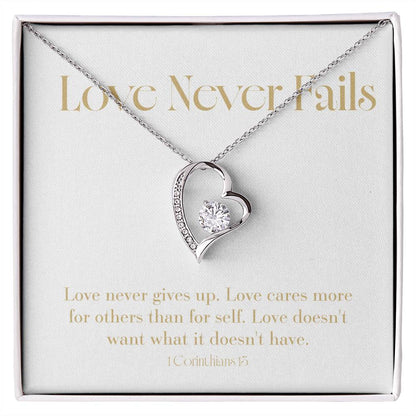 Love Never Fails - Bible Verse - Wedding
