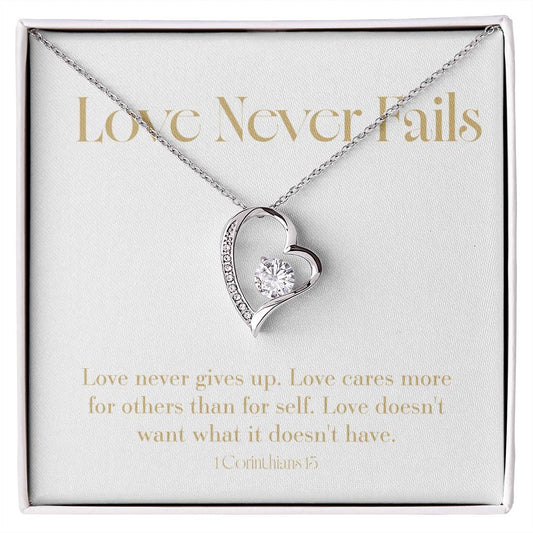 Love Never Fails - Bible Verse - Wedding