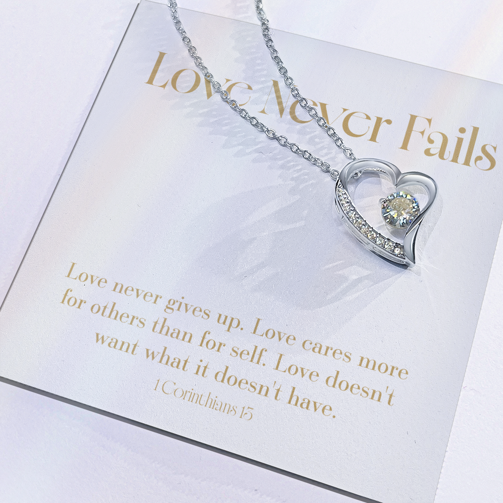 Love Never Fails - Bible Verse - Wedding