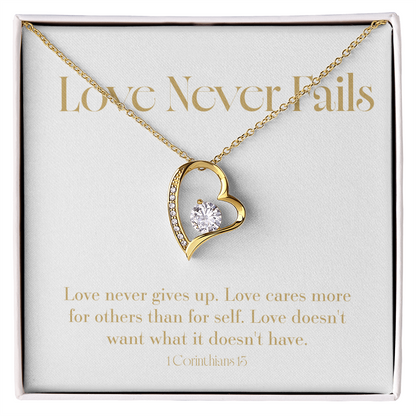 Love Never Fails - Bible Verse - Wedding