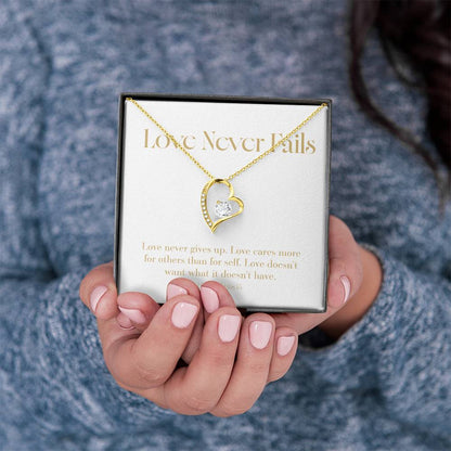 Love Never Fails - Bible Verse - Wedding