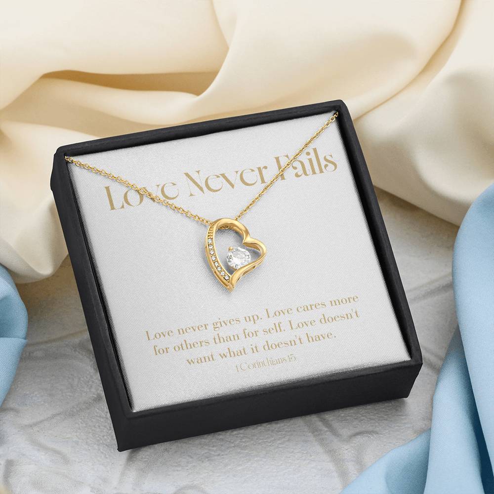 Love Never Fails - Bible Verse - Wedding